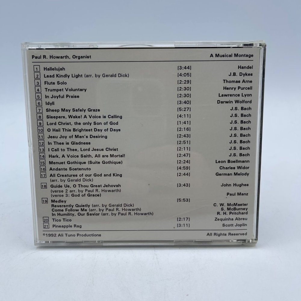 Paul R Howarth Organist, A Music Montage, 1992, Rare CD - Picture 2 of 7